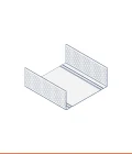 Guida ad U zinco-magnesio (100 x 40 mm)