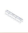 Guida a scatto ad U bordo arrotondato zinco-magnesio (28 x 40 mm)