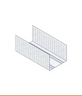 Guida ad U zinco-magnesio (50 x 40 mm)