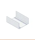Guida ad U zinco-magnesio (75 x 40 mm)