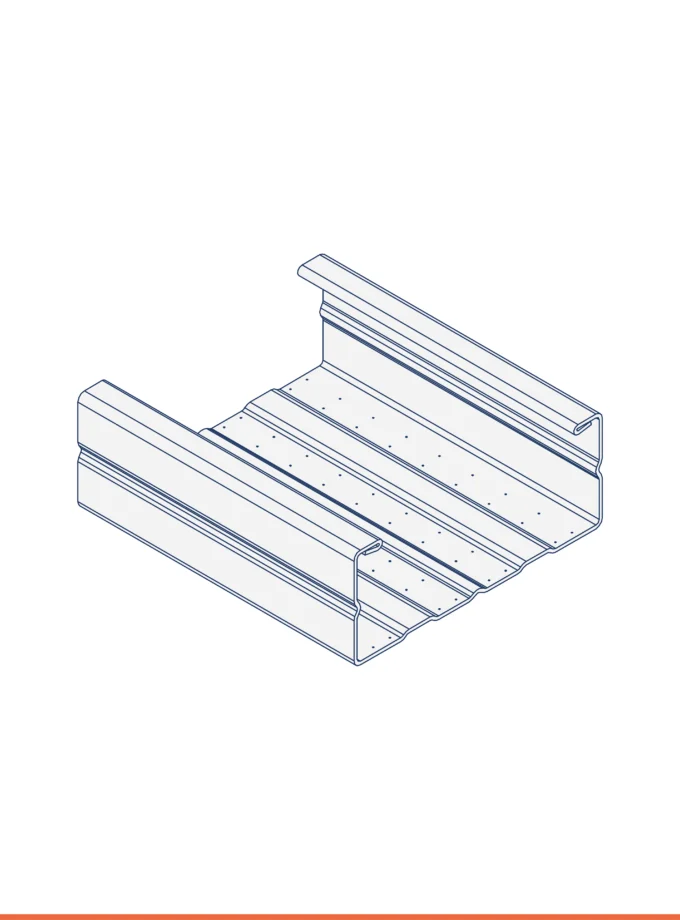 Montante a C F45 (45 x 18 mm)