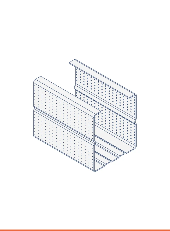 Montante a C (35 x 41 mm)