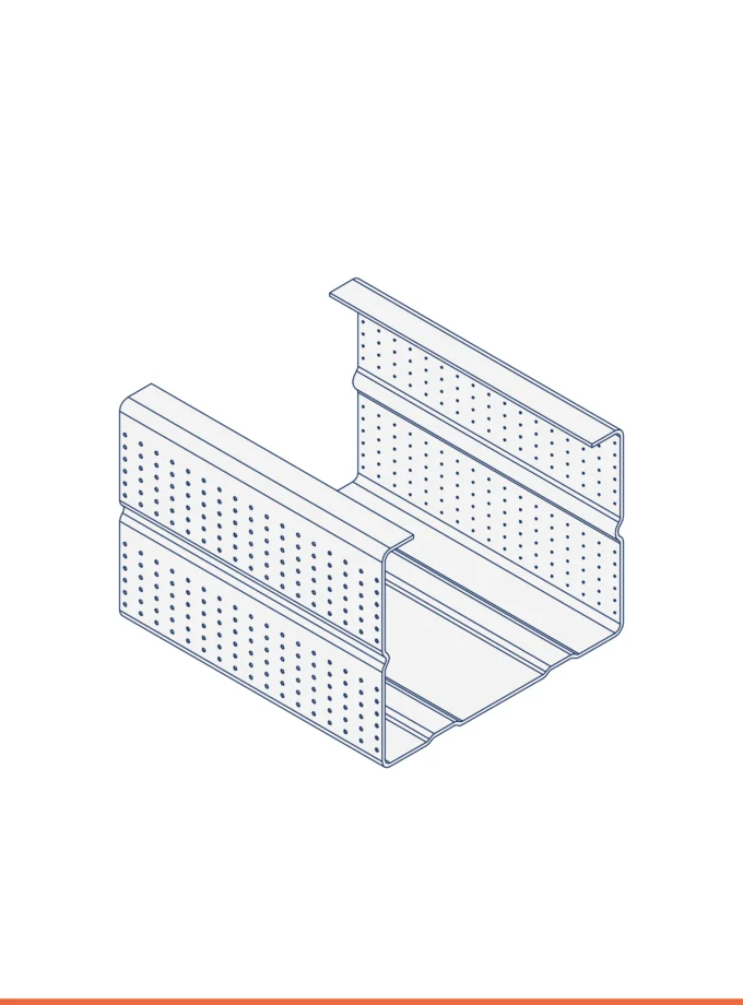 Montante a C (46 x 36 mm)