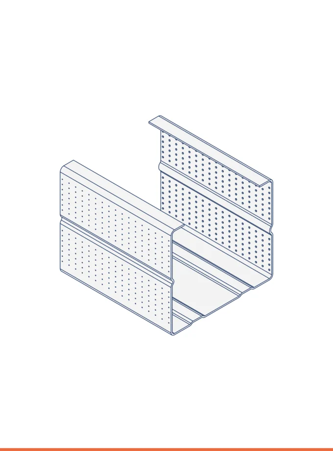 Montante a C (46 x 41 mm)