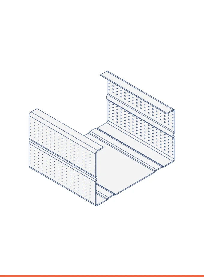 Montante a C (60 x 36 mm)