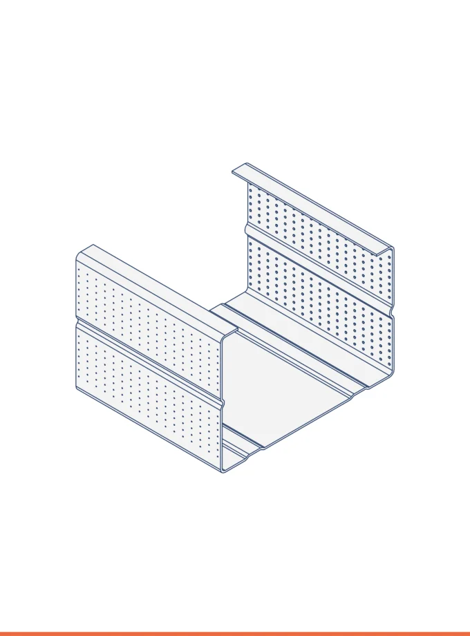 Montante a C (60 x 41 mm)