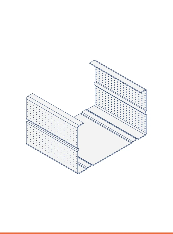 Montante a C (68 x 41 mm)