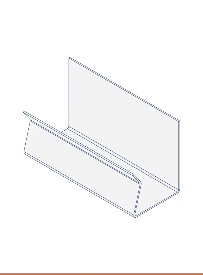 Guida ad U (21x 17 mm)