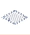 Botola di ispezione Join System Air Stop con lastra idro, guarnizione siliconica su telaio esterno, apertura a vasistas (conf. singolo)